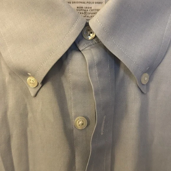 Brooks Brothers Soho Men's Sky Blue Dress Shirt- Non Iron - Picture 3 of 6